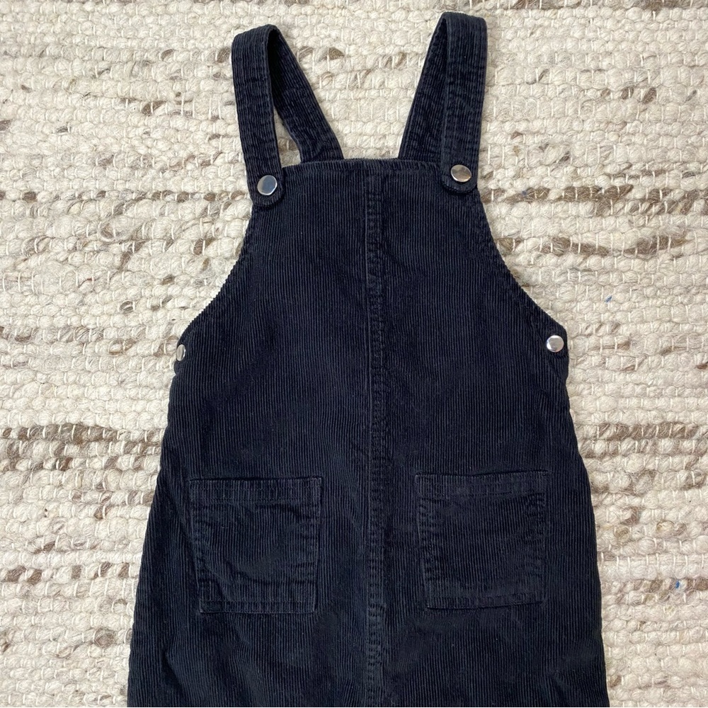 NWOT monica + andy 2 Cotton Twill Excavator + Black Corduroy Overalls, 3T Unisex - Picture 11 of 16